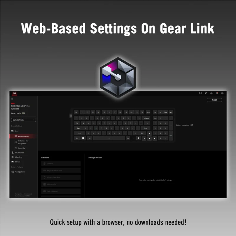ROG Strix Morph 96 Wireless Gaming Keyboard