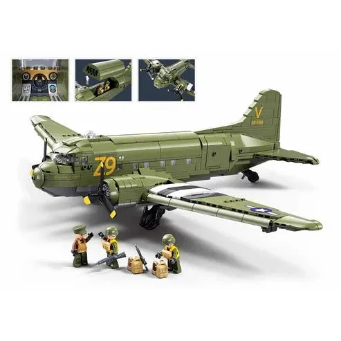 Sluban 1/44 1015pc C-47 Skytrain