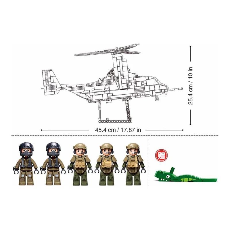 Sluban 1/35 1142pc MV-22 Osprey