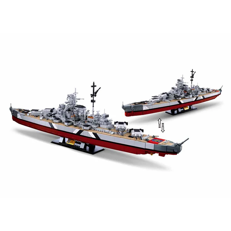 Sluban Bismarck Battleship 2-in-1 Model Bricks