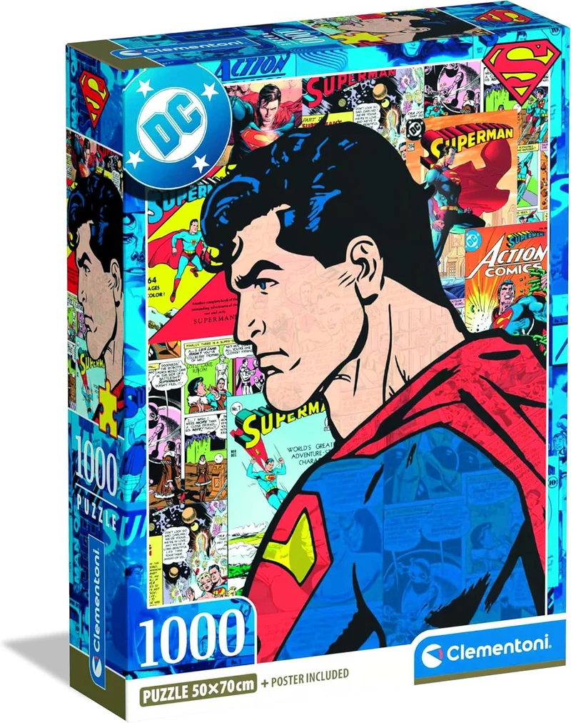 1000pc Superman Design 3 (Poster Included) Puzzle
