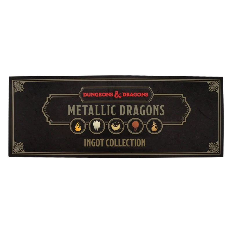 Fanattik Limited Edition Dungeons & Dragons - Metallic Dragons 5 Piece Ingot Set