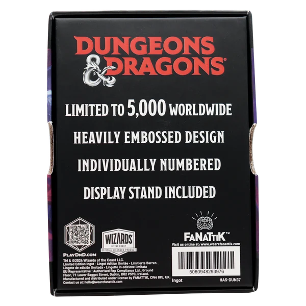 Fanattik Dungeons & Dragons Vecna Eve of Ruin Ingot-Limited Edition