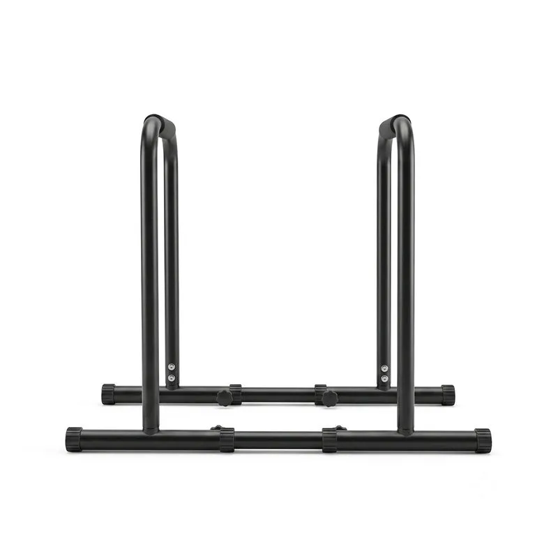 Everfit Dip Station Parallette Bars Home Gym Workout Stand Black