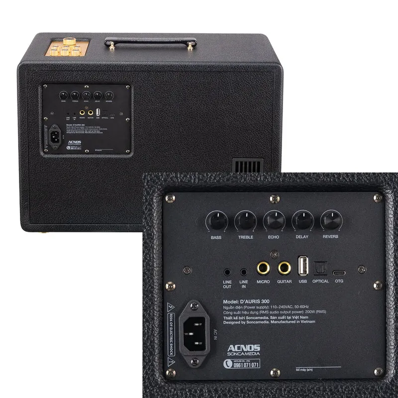 Soncamedia D’Auris 300 Karaoke System | 200W RMS | Wireless Microphones