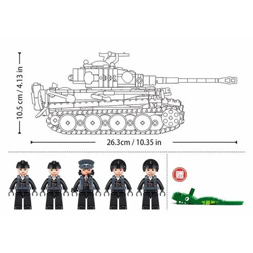 Sluban 1/35 941pc Tiger I Tank