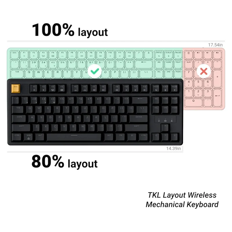 Keychron J4 QMK Wireless Mechanical Keyboard RGB Super Switch Hot-Swappable Banana Switch (Black)