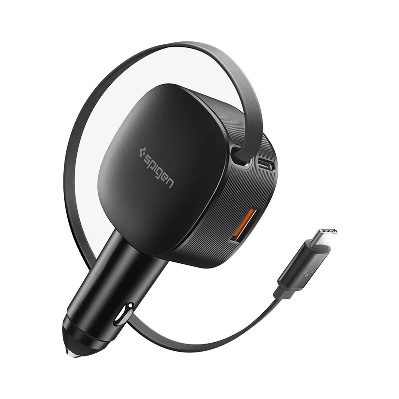 Spigen Essential USB-C USB-A 60W EV603BT Car Charger (Black)