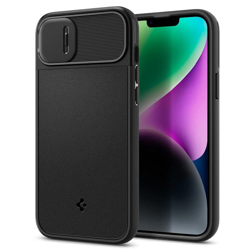 SPIGEN Optik Armor MagSafe Case for iPhone 14 Plus (Black)