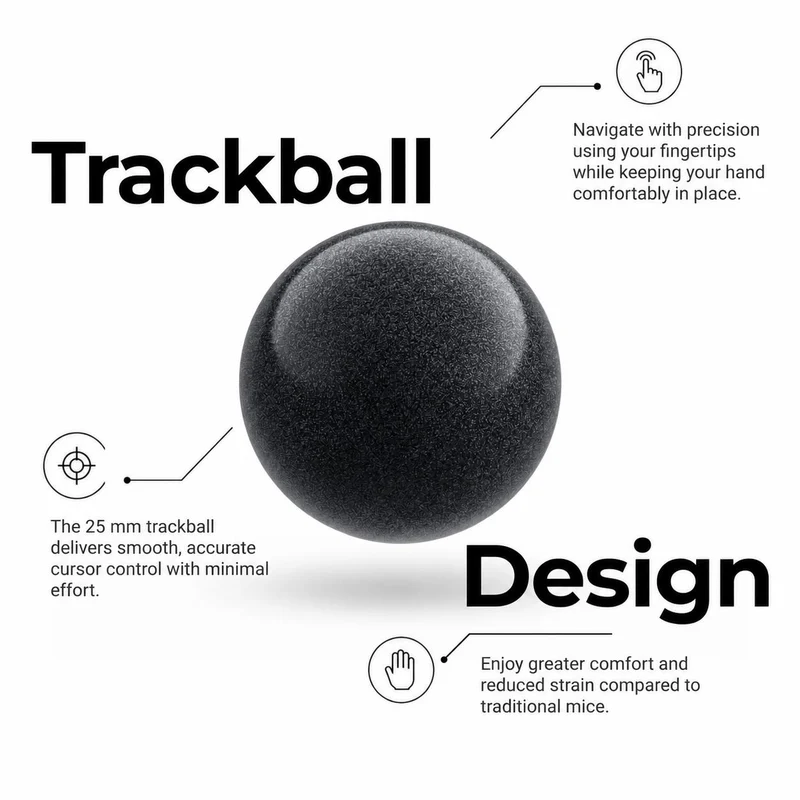 Keychron Nape Pro Wireless Trackball Mouse (Black)