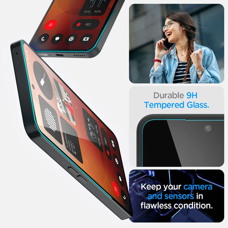Spigen Nothing Phone (3a) Pro GLAS.tR EZ Fit HD Glass Screen Protector (Clear)