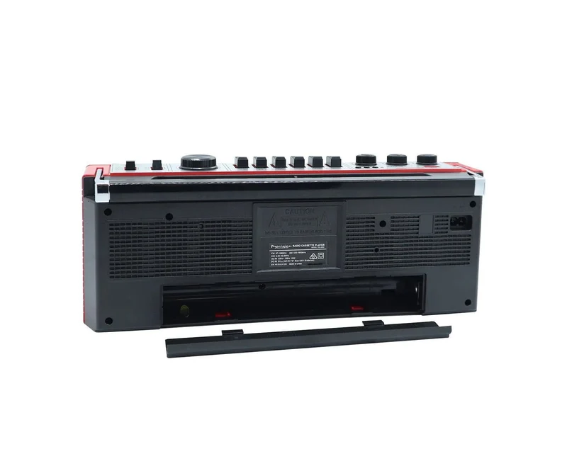 Precision Audio PA-4000 Portable Bluetooth Cassette Player (Red)