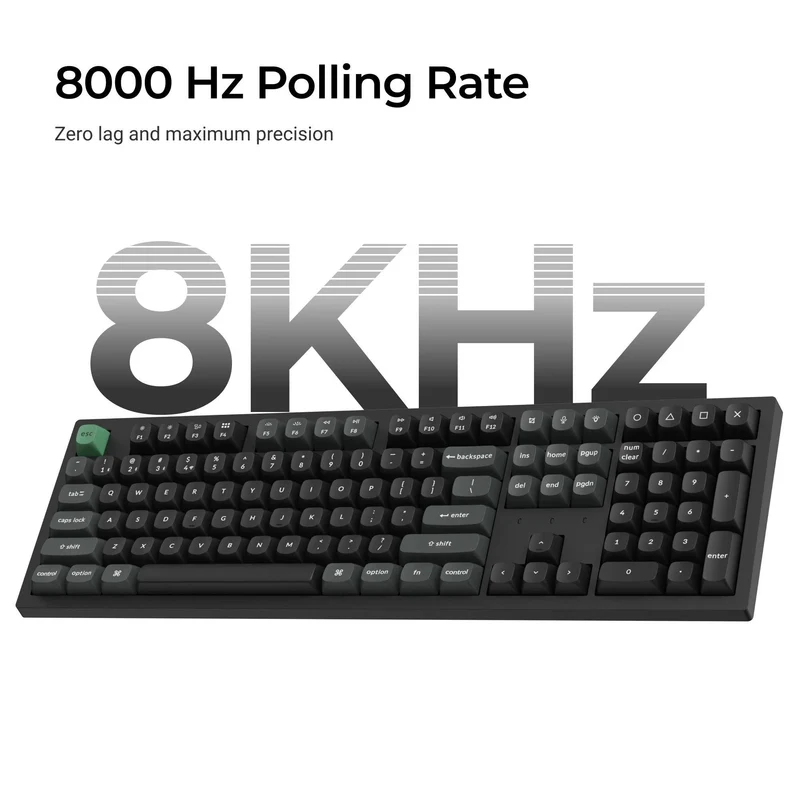 Keychron K10 Ultra 8K Wireless Custom Mechanical Keyboard - Apex Brown Switch (Black)