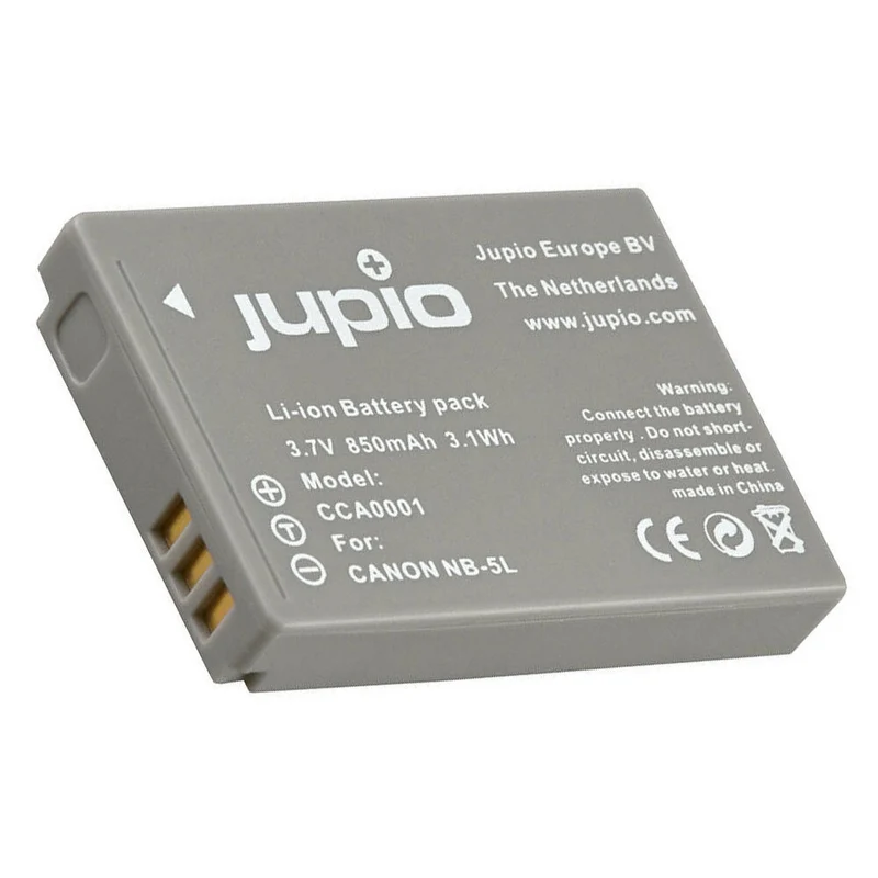 Jupio Li-Ion 3.7V 850mAh Rechargeable Battery For Canon NB-5L Camera