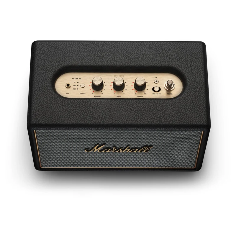 Marshall Acton IV Wireless Speaker (Black & Brass)