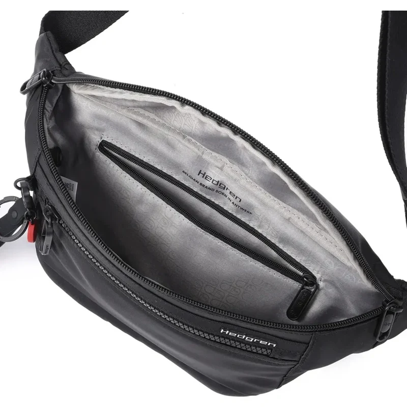 Hedgren ZIVA NEO Water Repellent Waist & Crossbody Bag W/ RFID Protection Black