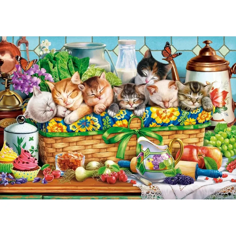 Castorland 1000-Pieces Napping Kittens Puzzle