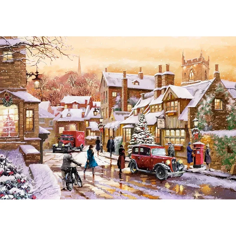 Castorland 1000-Pieces Vintage Winterland Puzzle