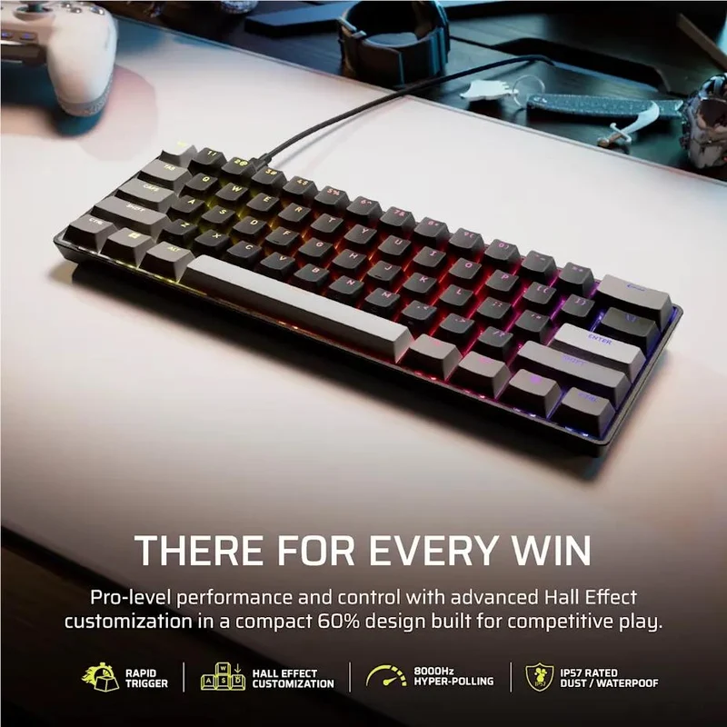 Corsair Clipper PRO MINI 60 Hall Effect Gaming Keyboard (Black)