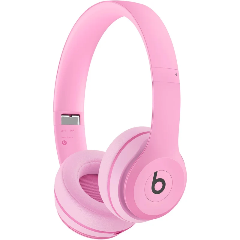 Beats Solo 4 Wireless On-Ear Headphones (Bright Pink)