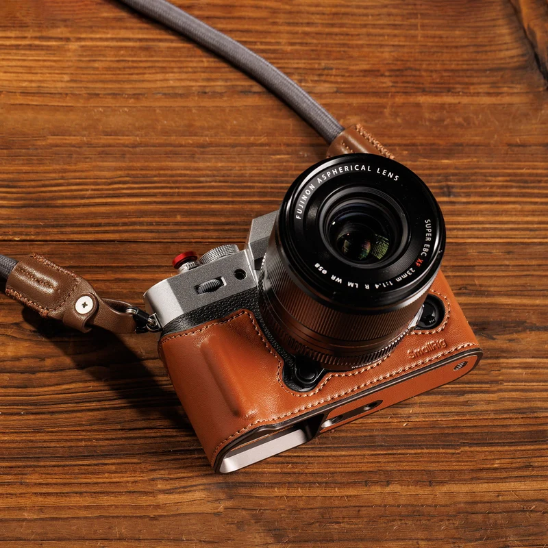 SmallRig Leather Half Case Kit for FUJIFILM X-T30 / X-T30 II / X-T30 III (Brown) 5670
