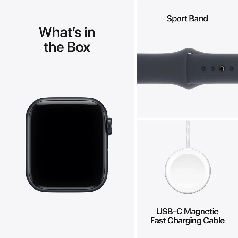 Apple Watch SE 3 40mm Midnight Aluminium Case GPS + Cellular Sport Band (M/L) [2025]