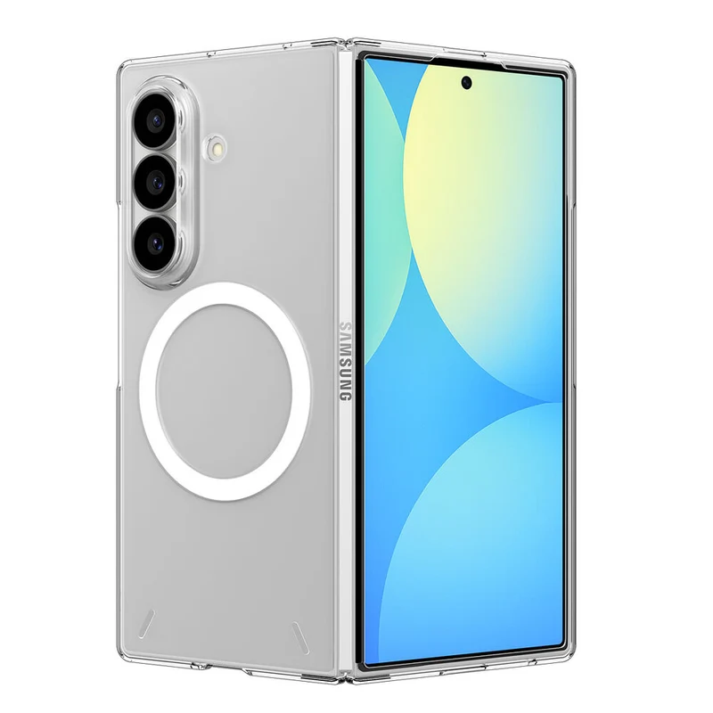 Spigen Galaxy Z Fold 8 Ultra Air Skin (MagFit) Case (Clear Case / White Ring)