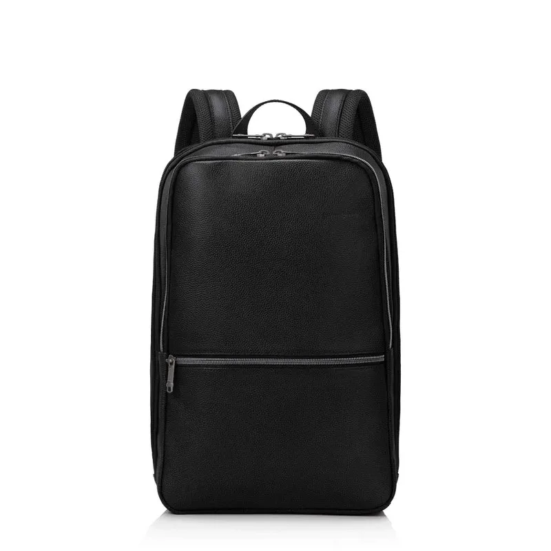 Samsonite Classic Leather Slim Backpack (Black)