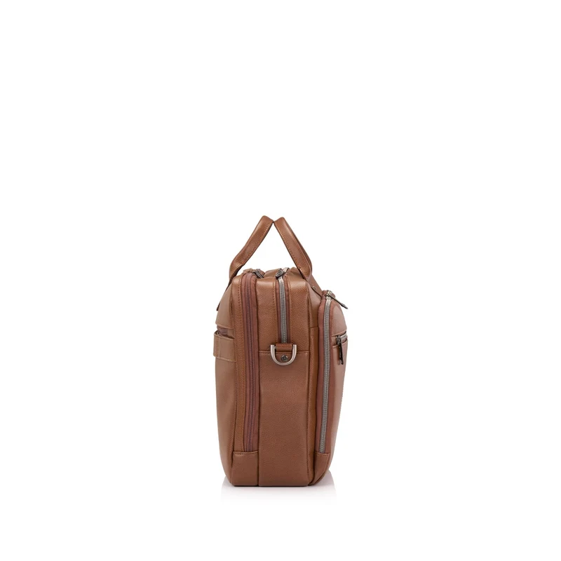 Samsonite Classic Leather Toploader (Cognac)