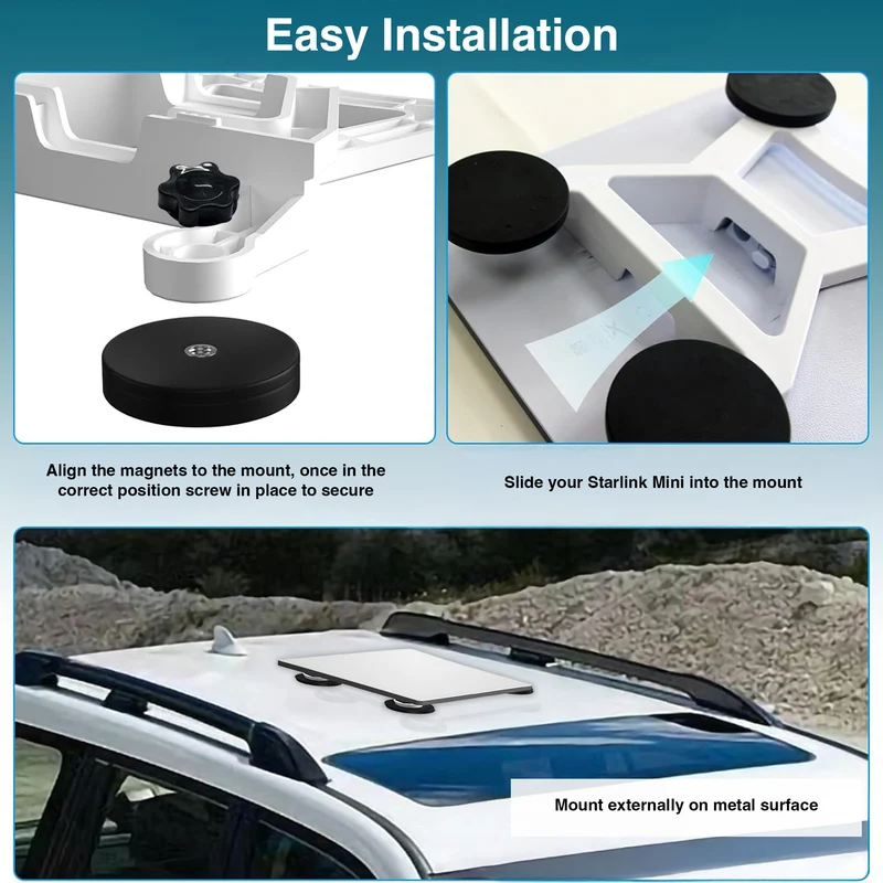 Laser ChargeCore Magnetic Car Roof Mount Starlink Mini