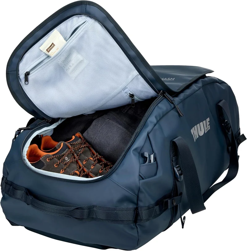 Thule Chasm 90L Duffle Travel Backpack Bag Extra Large in Darkest Blue