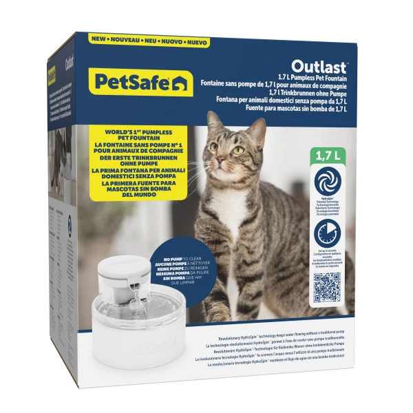 PetSafe® Outlast™ 1.7 Litre Pumpless Pet Fountain