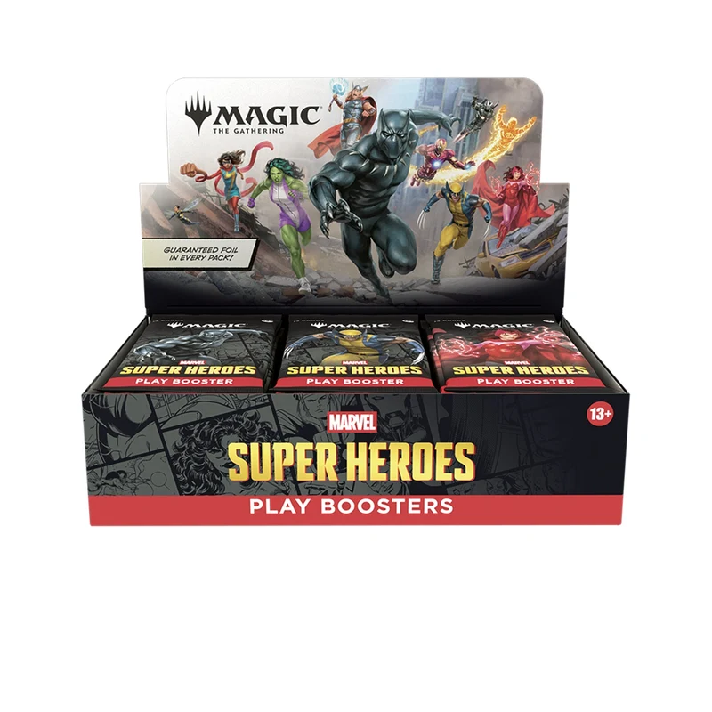 Wizards Of The Coast Magic the Gathering Marvel Super Heroes Play Boosters 30 Boosters Per Display