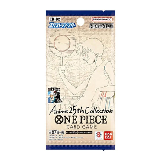 Bandai One Piece TCG Japanese Extra Booster Box Anime 25th Collection EB-02