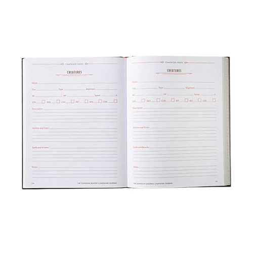 Wizards Of The Coast D&D The Dungeon Master's Campaign Journal