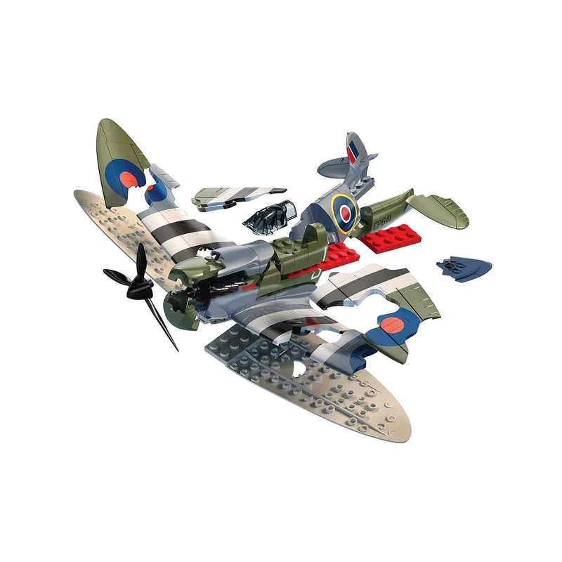 Airfix British D-Day Spitfire Fighter Quickbuild Plastic Model Kit