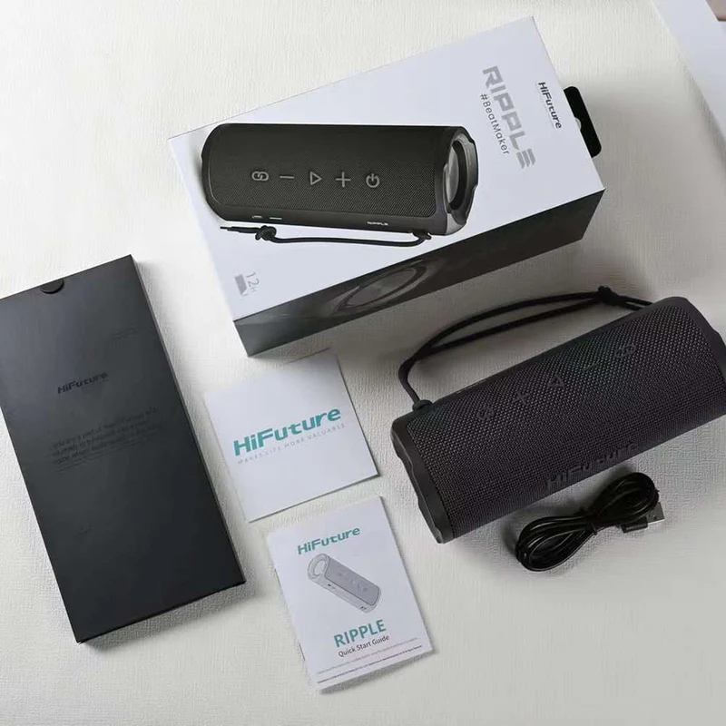 HiFuture Ripple 20W Portable Bluetooth Speaker (Black)