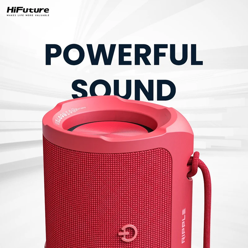 HiFuture Ripple 20W Portable Bluetooth Speaker (Red)