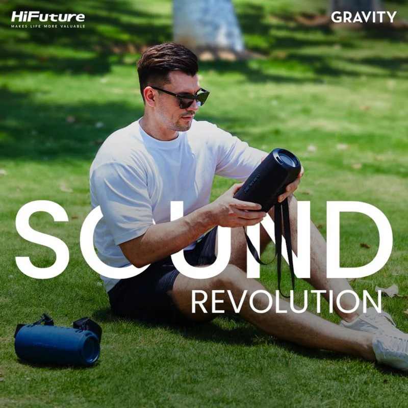 HiFuture Gravity 45W Portable Bluetooth Speaker with LED Lights (Black)