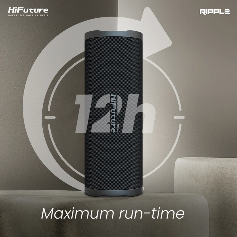 HiFuture Ripple 20W Portable Bluetooth Speaker (Blue)