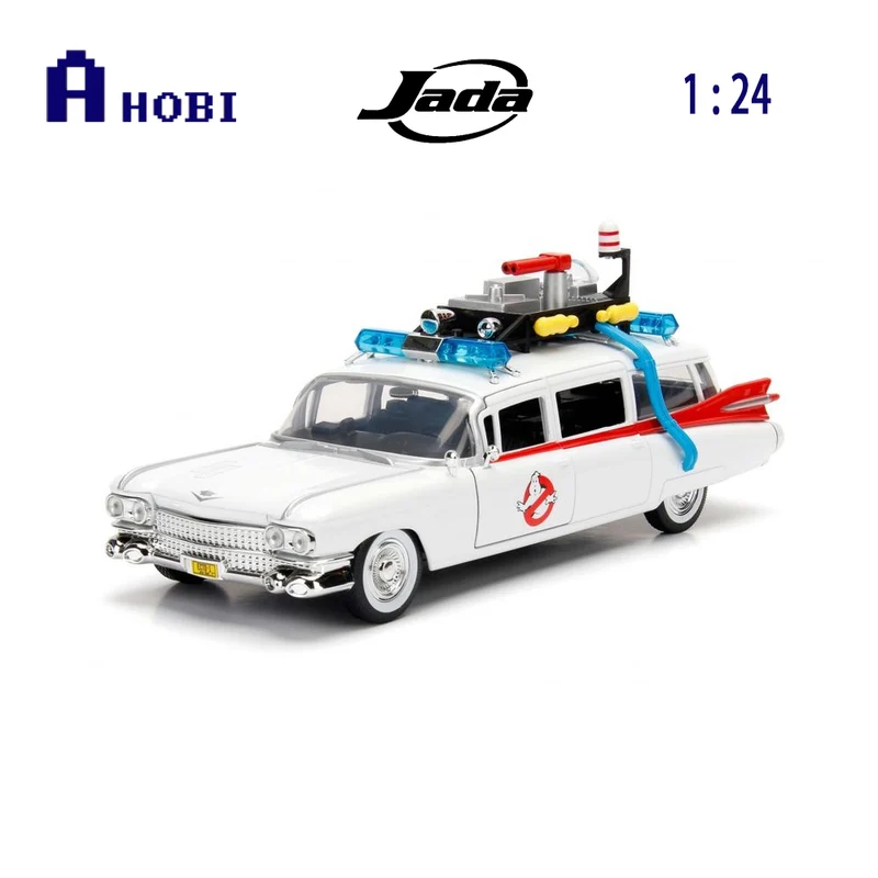Jada 1:24 Scale Hollywood Rides Ghostbusters 1984 Ecto-1 Diecast Model Car