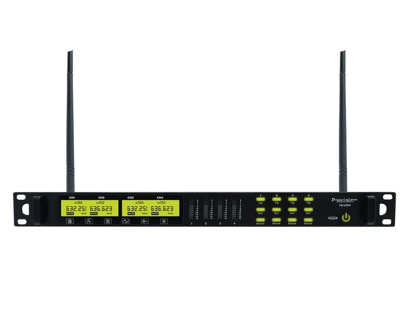 Precision Audio 4 Channel UHF Wireless Microphone System