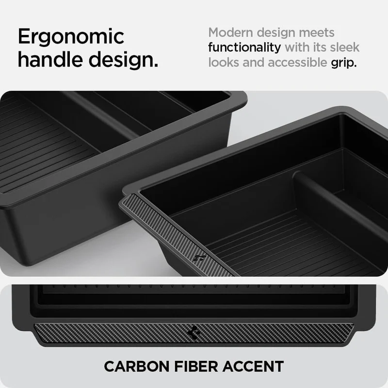 SPIGEN Tesla Model Y Juniper (2025-2026) Y L TO220SH Sliding Center Console Tray (Carbon Edition)