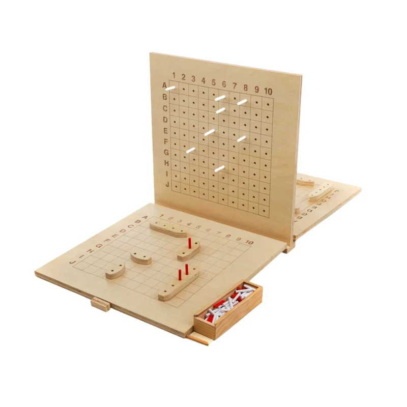 Jenjo Games Wooden Giant Ships Game w/Carry Bag