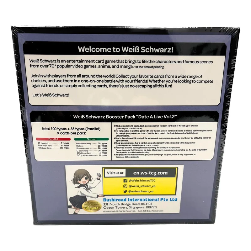 Bushiroad Weiss Schwarz Date A Live Vol.2 Booster Box