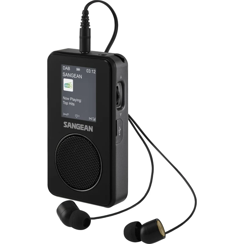 Sangean DPR35BT DBA+ Pocket Radio with Bluetooth (Black)