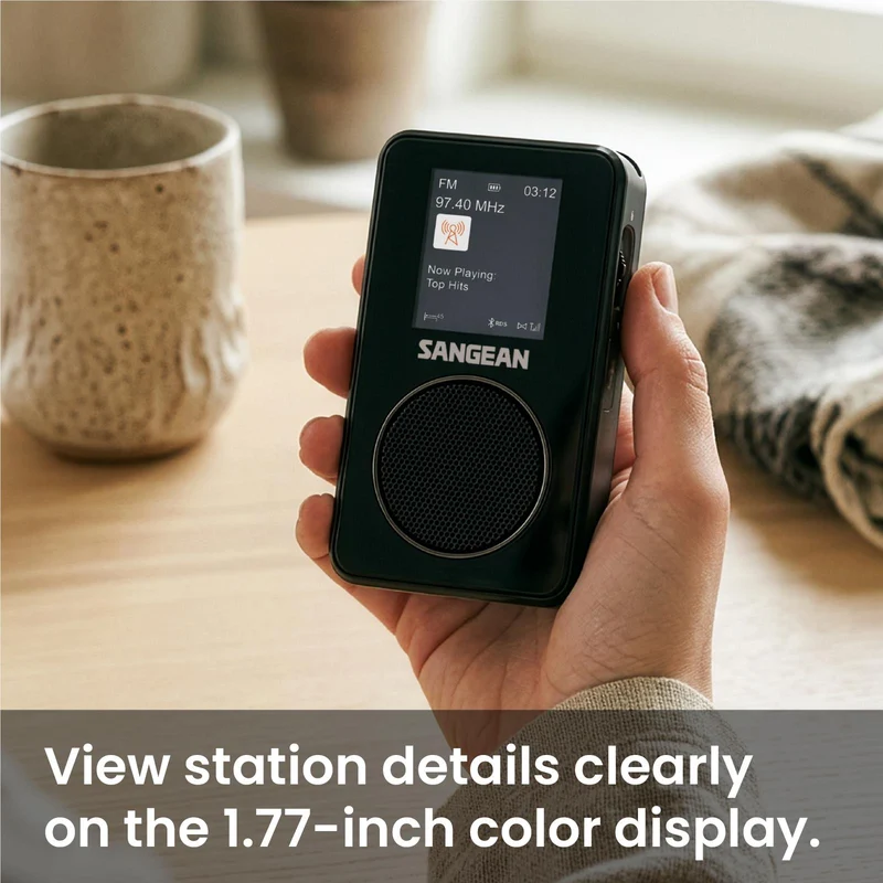 Sangean DPR35BT DBA+ Pocket Radio with Bluetooth (Black)