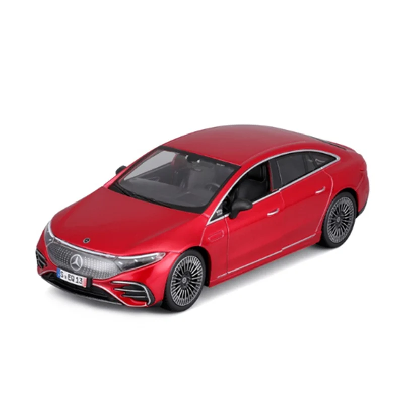 Maisto 1:24 Scale Mercedes Benz EQ EQS 2023 Assembly Line Red Model Car