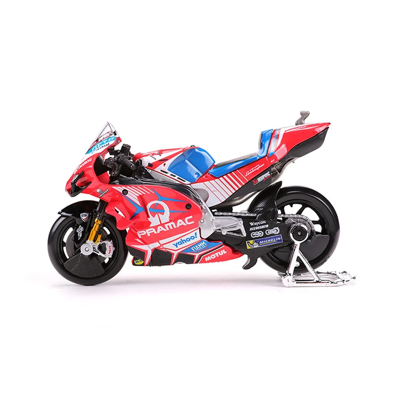 Maisto Licensed 1:18 Scale Moto GP Ducati Pramac Racing Zarco #5 2021 Diecast Model Motorcycle