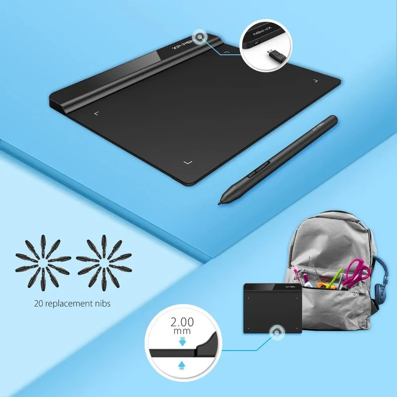 XPPen Star G640 Graphics Tablet - Black
